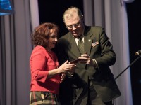 Вручение билета Людмиле Премудрых
