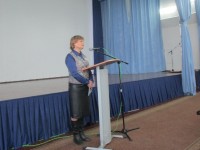 Открывает встречу Александра Лазарева
